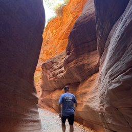 Slot canyon view