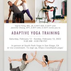The Movement Mechanic - Upcoming Adaptive Yoga Teacher Training! February 12-13, 2022 9-4pm PST | $475 @ South Park Yoga & Wellness San Diego, CA