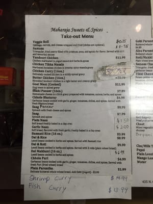 Menu photo 5 Maharaja Sweets & Spices Clovis, CA