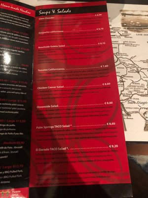 Menu photo 6 SoCa Southern California Sitges, B Menu photo 6 SoCa Southern California Sitges, B