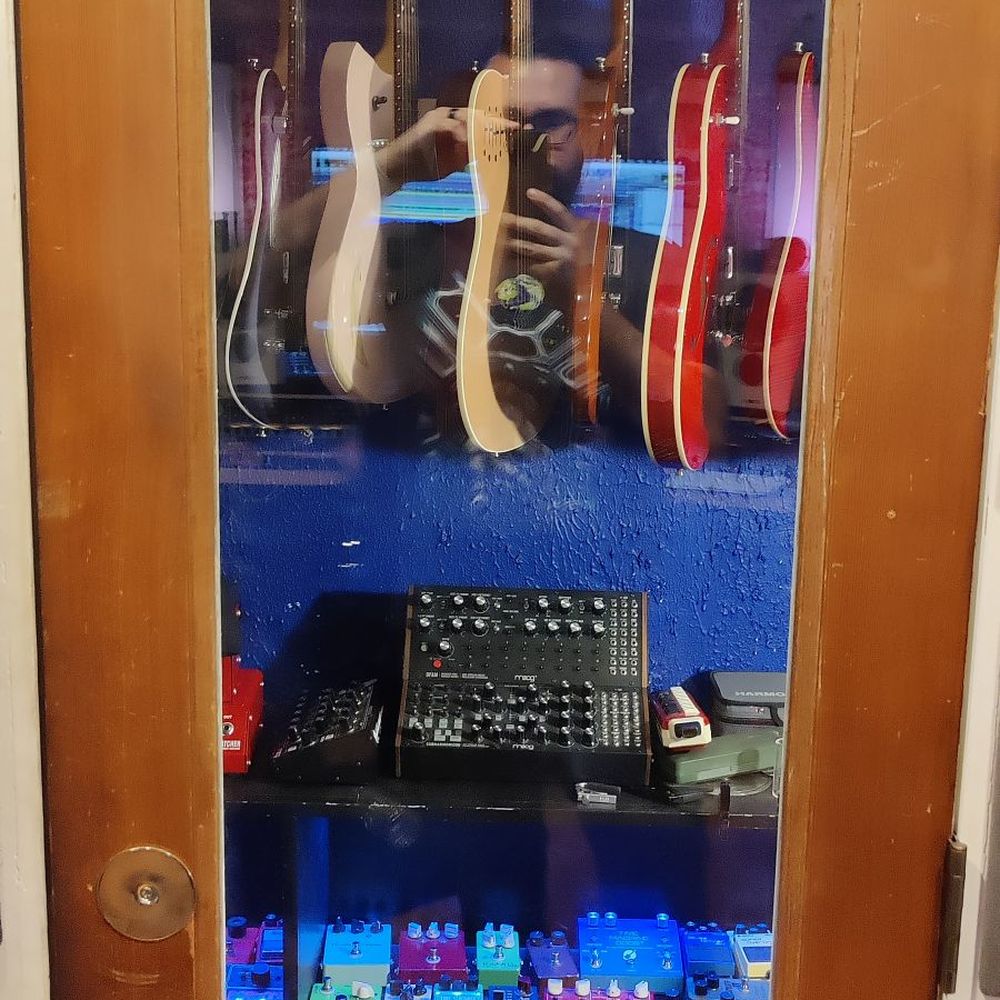Hear No Evil Studio - Room full of guitars to choose from - Recording & Rehearsal Studios Near Me - Orange, California