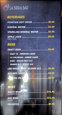 Menu photo 5 La Birra Bar North Miami Beach, FL Menu photo 5 La Birra Bar North Miami Beach, FL