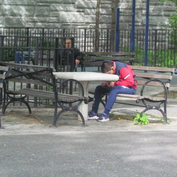 St Michael's Playground - Is the kid depressed or just sleeping/ - Playgrounds Near Me - Woodside, New York