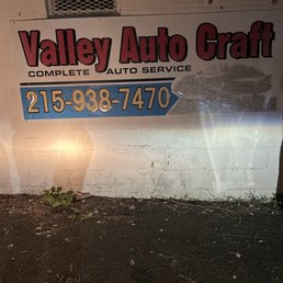 Exterior outside entrance of Valley Auto Craft - Huntingdon Valley, Pennsylvania Exterior outside entrance of Valley Auto Craft - Huntingdon Valley, Pennsylvania
