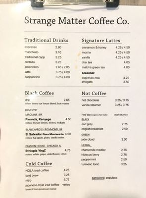Menu photo 5 Strange Matter Coffee Lansing, MI Menu photo 5 Strange Matter Coffee Lansing, MI