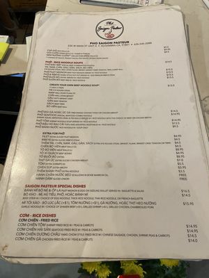 Menu photo 4 Pho Saigon Pasteur Alhambra, CA Menu photo 4 Pho Saigon Pasteur Alhambra, CA