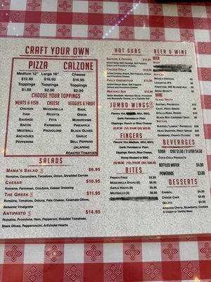 Menu photo 1 Mama Maxie's Pizzeria Henderson, NV