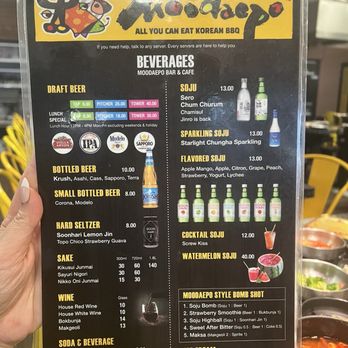 Moodaepo - Beverage Menu - Korean Near Me - Los Angeles, California