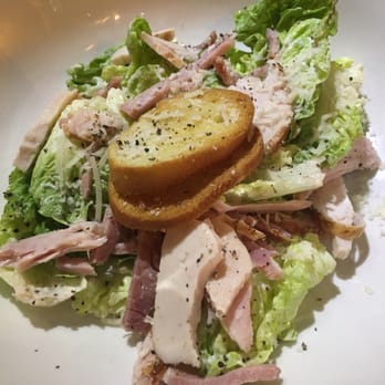 Flame - Chicken Caesar salad starter - check out those croutons - Barbeque Near Me - Belfast, BFS