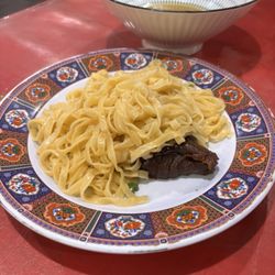 Peanut noodle before the stir