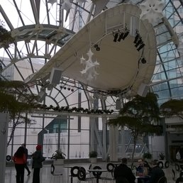 Festive decorations in the Artsgarden Festive decorations in the Artsgarden