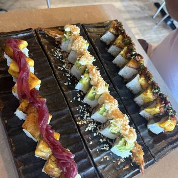 Maguro Sushi - Coconut shrimp,,steak, and tres golpes roll - Sushi Bars Near Me - Orlando, Florida Maguro Sushi - Coconut shrimp,,steak, and tres golpes roll - Sushi Bars Near Me - Orlando, Florida