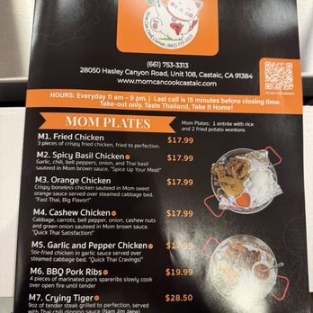 Mom Can Cook Castaic - Menu - Thai Near Me - Castaic, California Mom Can Cook Castaic - Menu - Thai Near Me - Castaic, California