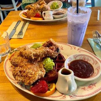 Plain Jane - Chipotle Honey Fried Chicken and Belgian Waffles - Breakfast & Brunch Near Me - San Francisco, California Plain Jane - Chipotle Honey Fried Chicken and Belgian Waffles - Breakfast & Brunch Near Me - San Francisco, California