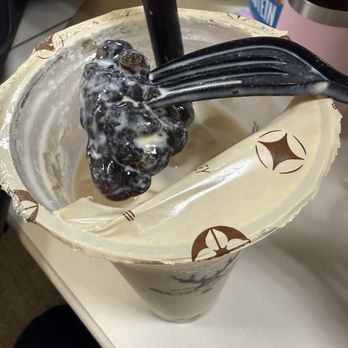 The Alley - Another huge chunk of boba I couldn't break up with the straw - Bubble Tea Near Me - Irvine, California