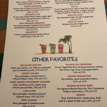 Islands Restaurant - Drink menu - Burgers Near Me - Burbank, California Islands Restaurant - Drink menu - Burgers Near Me - Burbank, California