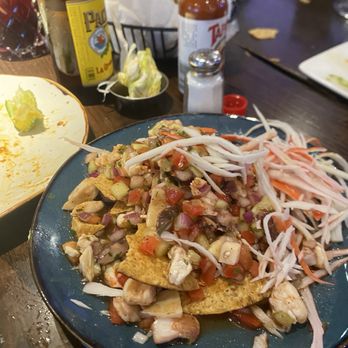 Mariscos Choix - Tostada Mixta I took a bite before the picture $20 but enough for like 3 tostadas 10/10 - Seafood Near Me - Downey, California Mariscos Choix - Tostada Mixta I took a bite before the picture $20 but enough for like 3 tostadas 10/10 - Seafood Near Me - Downey, California