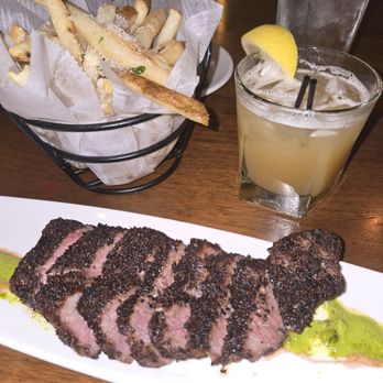 The Capital Grille - NY Strip truffle, fries, bourbon peach smash - Steakhouses Near Me - Raleigh, North Carolina The Capital Grille - NY Strip truffle, fries, bourbon peach smash - Steakhouses Near Me - Raleigh, North Carolina