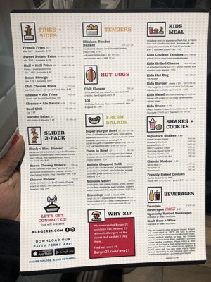 Menu photo 4 Burger 21 - Kennesaw Kennesaw, GA Menu photo 4 Burger 21 - Kennesaw Kennesaw, GA