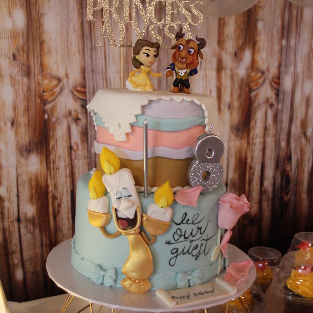 Beauty and the Beast themed cake Beauty and the Beast themed cake