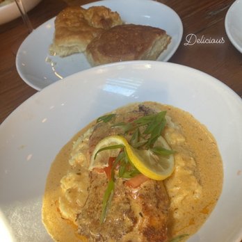 matchbox - Salmon with Cajun Grits - New American Near Me - Silver Spring, Maryland matchbox - Salmon with Cajun Grits - New American Near Me - Silver Spring, Maryland