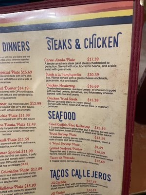 Menu photo 7 Don Pedro Mexican Restaurant San Antonio, TX