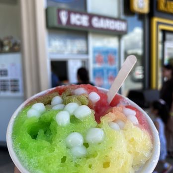 Ice Garden - Melona, pinapple, cherry with Ube ice cream! - Desserts Near Me - Aiea, Hawaii