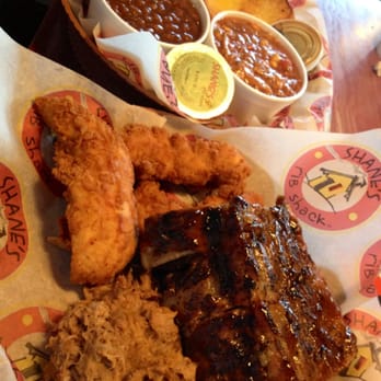 Shane's Rib Shack - Large sampler $19 - Barbeque Near Me - Evans, Georgia