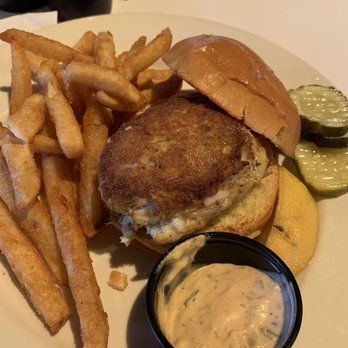Sunset Grille - Crab cake sandwich - Seafood Near Me - Ocean City, Maryland Sunset Grille - Crab cake sandwich - Seafood Near Me - Ocean City, Maryland