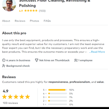 Suncoast Floor Cleaning - Reviews on Thumbtack - Carpet Cleaning Near Me - Sarasota, Florida Suncoast Floor Cleaning - Reviews on Thumbtack - Carpet Cleaning Near Me - Sarasota, Florida