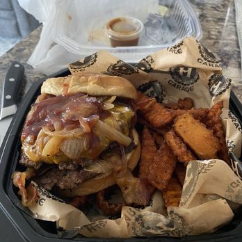 Hart's Garage - Garage Burger Sweet Potato Fries - New American Near Me - Hampshire, Illinois Hart's Garage - Garage Burger Sweet Potato Fries - New American Near Me - Hampshire, Illinois