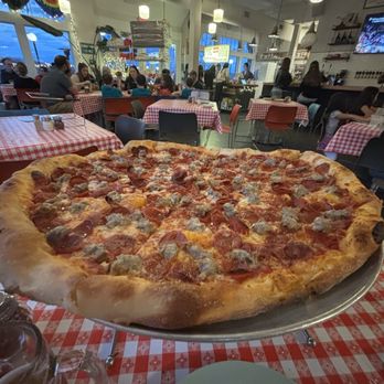 Pizzeria Ruby - 18" sausage and pepperoni pizza - Italian Near Me - Springdale, Arkansas Pizzeria Ruby - 18" sausage and pepperoni pizza - Italian Near Me - Springdale, Arkansas