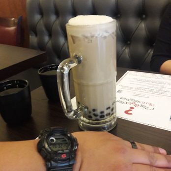 Taste Tea Cafe - Almond milk tea ,Large size it after you check in with yelp - Taiwanese Near Me - Artesia, California Taste Tea Cafe - Almond milk tea ,Large size it after you check in with yelp - Taiwanese Near Me - Artesia, California