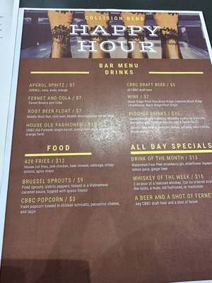 Menu photo 2 Collision Bend Brewing Company Cleveland, OH Menu photo 2 Collision Bend Brewing Company Cleveland, OH