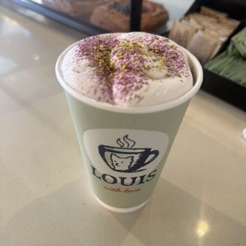 Louis Coffee Bar - Pistachio latte - Coffee & Tea Near Me - Los Angeles, California Louis Coffee Bar - Pistachio latte - Coffee & Tea Near Me - Los Angeles, California