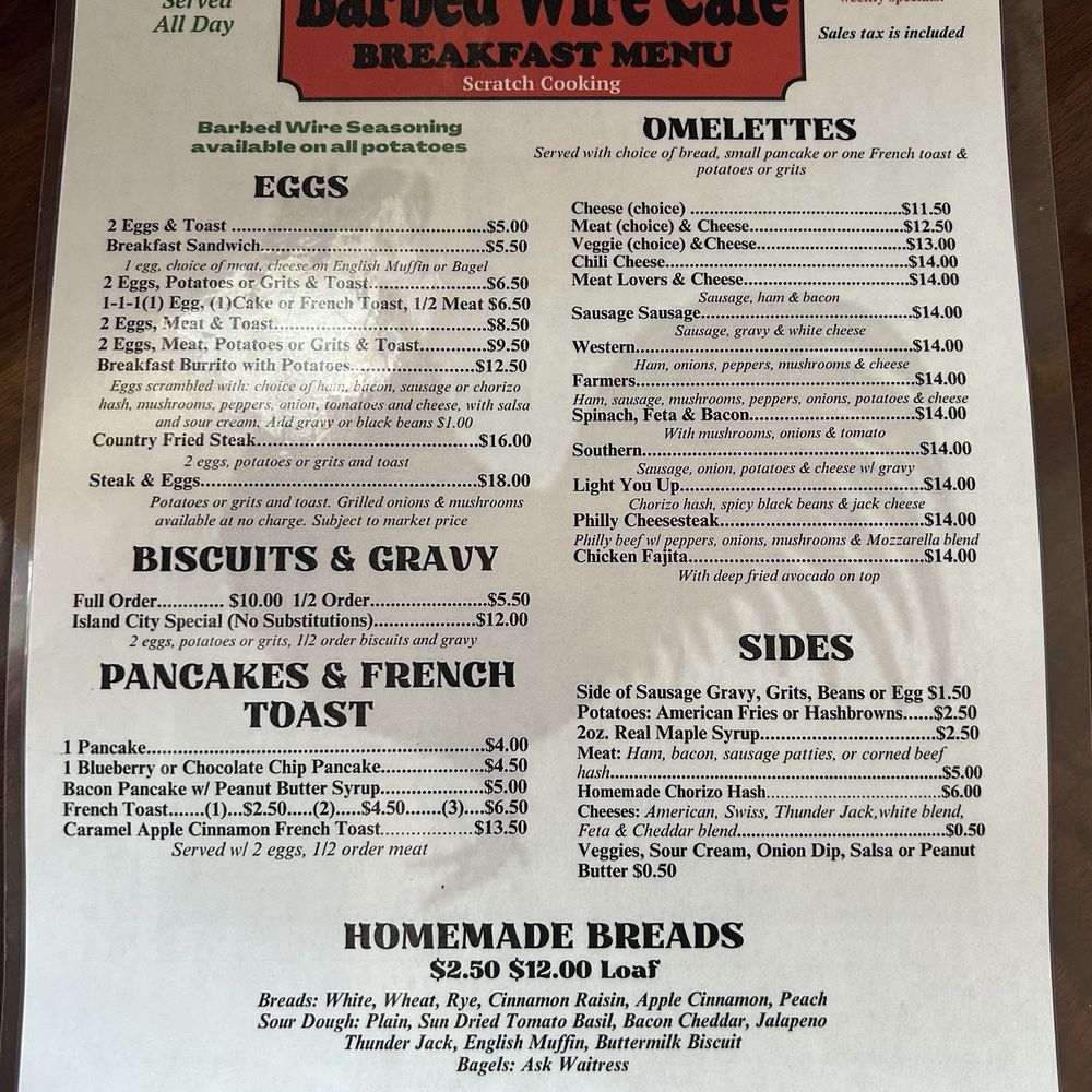 Breakfast Menu Breakfast Menu