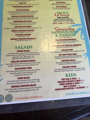 Menu photo 3 Capt'n Jack's Island Grill Wildwood, NJ