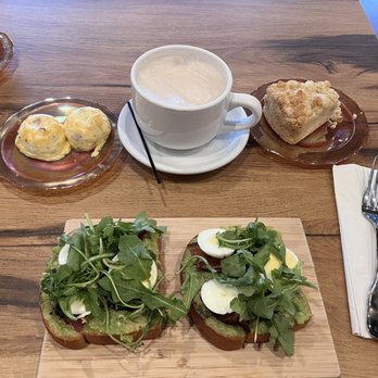 Cork & Bean - Chai late, lemon scone, avocado bacon toast, eggs - Cafes Near Me - Oak Lawn, Illinois Cork & Bean - Chai late, lemon scone, avocado bacon toast, eggs - Cafes Near Me - Oak Lawn, Illinois