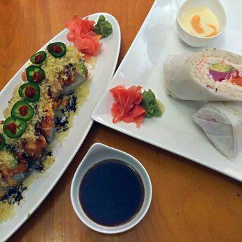 Midori Sushi - Spicy Murphy Roll & Spiderman Burrito - Japanese Near Me - Austin, Texas Midori Sushi - Spicy Murphy Roll & Spiderman Burrito - Japanese Near Me - Austin, Texas