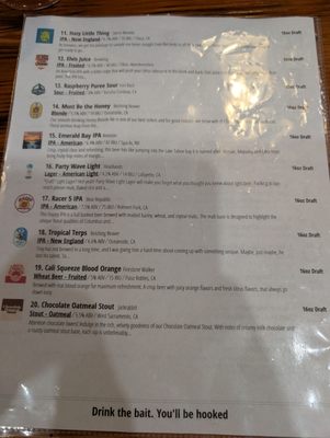 Menu photo 2 Hap's Taps Rio Vista, CA
