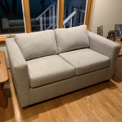 New Crypton fabric on 42 year old sofas!