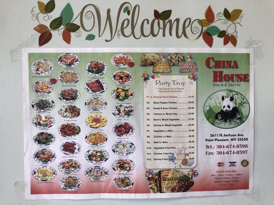 Menu photo 1 China house Point Pleasant, WV