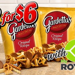 Sierra Minit Mart Plano - DOUBLE THE CRUNCH. DOUBLE THE YUM!
Grab 2 Gardetto's 5.5 oz. bags for just $6!
Perfect for sharing... or keeping both.