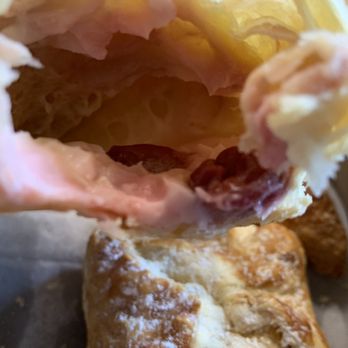 Dudley's Bakery - This is a fruit pastry and the filling that Dudley's puts inside. We purchased eight different pastries and they were all like this. - Delis Near Me - Santa Ysabel, California