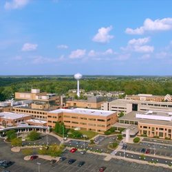 Hancock Regional Hospital - Aerial view.