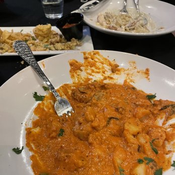 Gaetano's - Gnocchi with sausage, chicken fettuccine Alfredo, mostly eaten calamari - Italian Near Me - Denver, Colorado Gaetano's - Gnocchi with sausage, chicken fettuccine Alfredo, mostly eaten calamari - Italian Near Me - Denver, Colorado