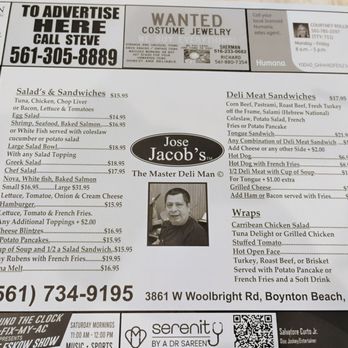 Jacob's Restaurant - Menu - Delis Near Me - Boynton Beach, Florida Jacob's Restaurant - Menu - Delis Near Me - Boynton Beach, Florida
