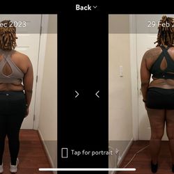 Bid in Fitness - 60 day client results!  6 inches off the waist line and stronger!