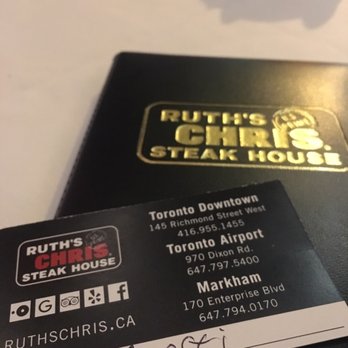 Ruth's Chris Steak House - Excellent service .. Thanks Ahesti - Steakhouses Near Me - Markham, Ontario