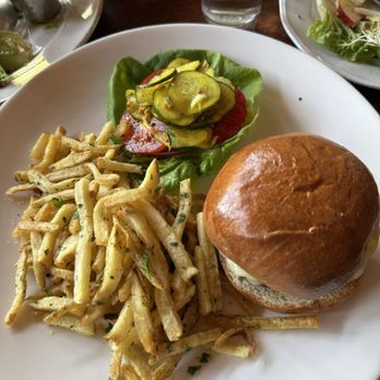 Almond & Oak - Burger and fries -- classic - New American Near Me - Oakland, California Almond & Oak - Burger and fries -- classic - New American Near Me - Oakland, California